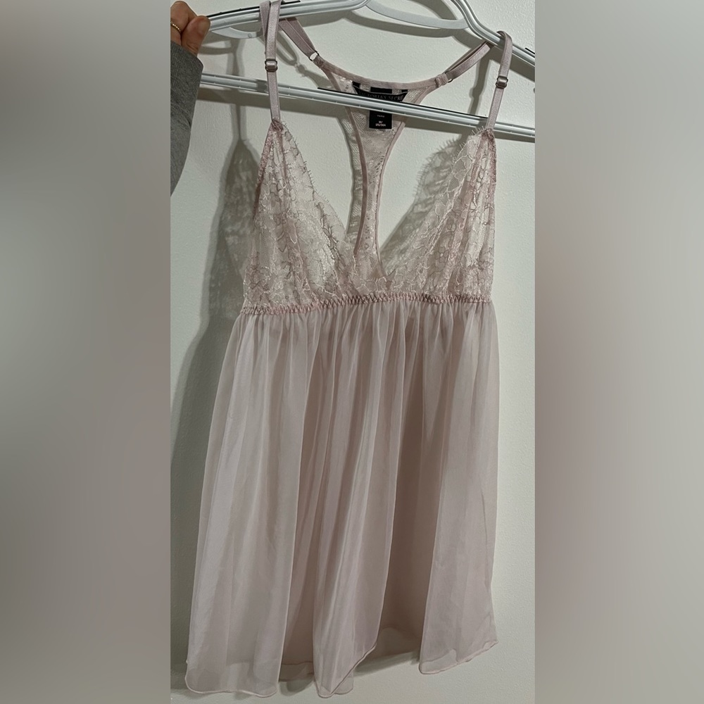 Victoria’s Secret baby pink sheer mesh slip